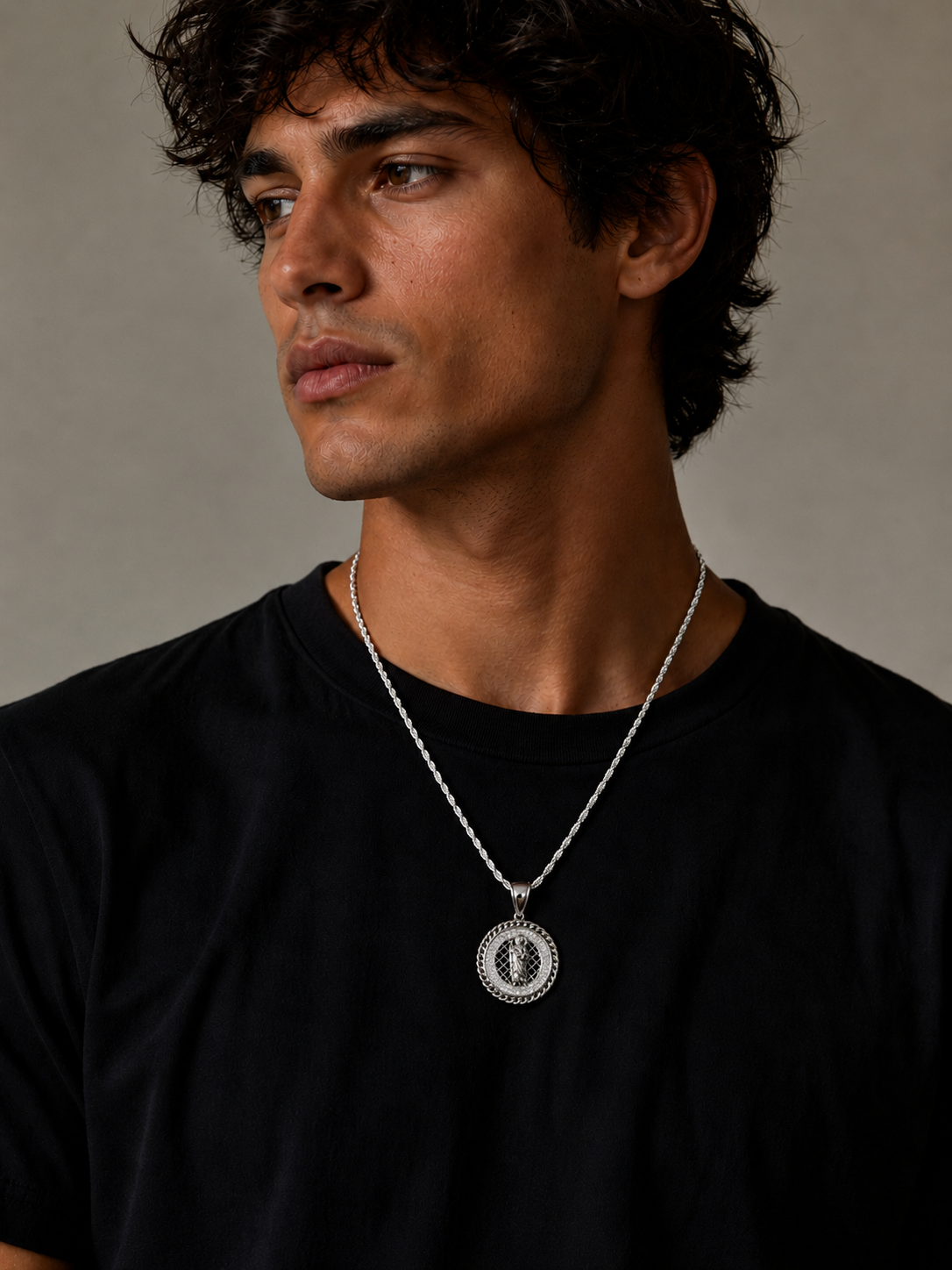 Iced Encrusted St Jude Pendant