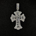 Iced Baguette Cross Pendant