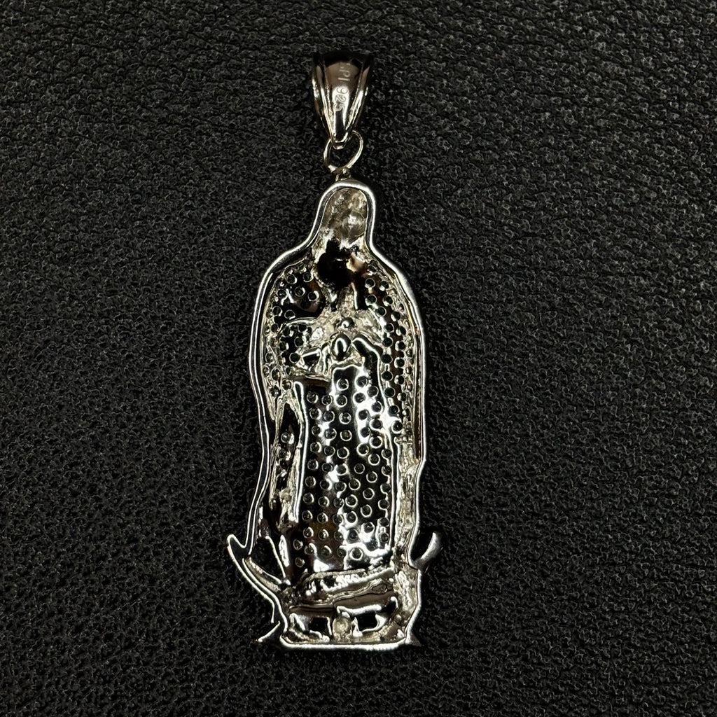 Iced Virgin Mary Pendant