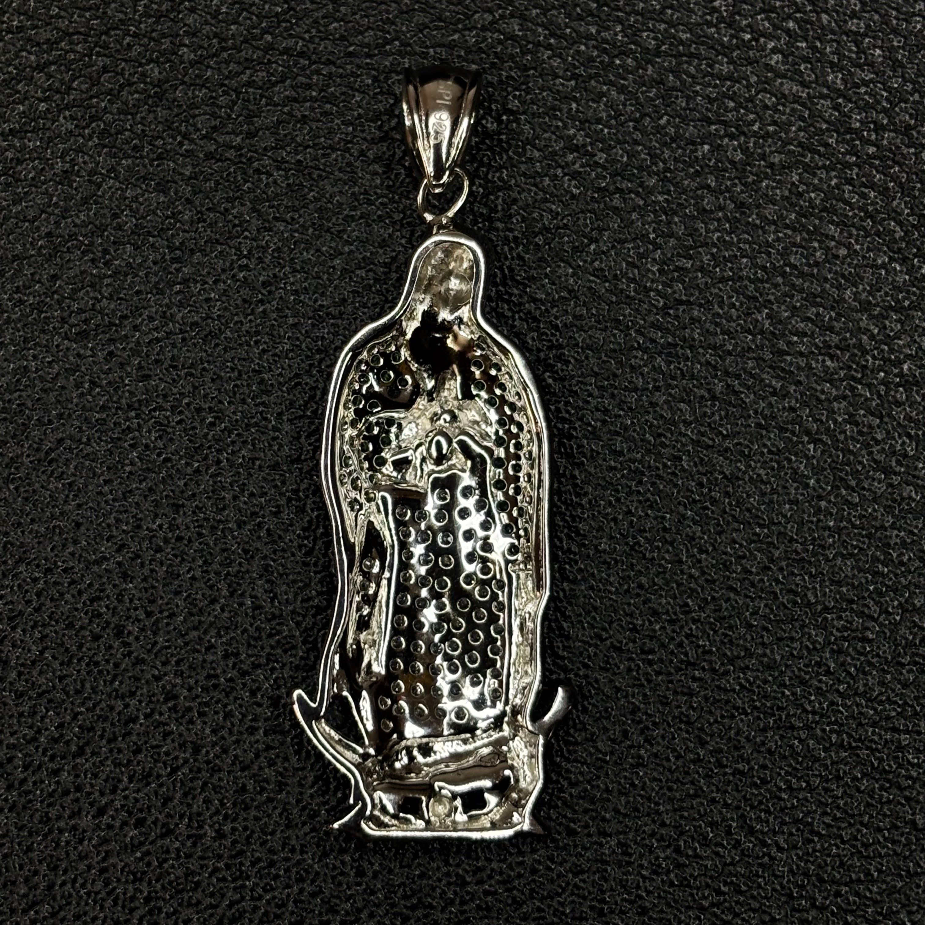 Iced Virgin Mary Pendant