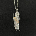 Iced Small St Jude Pendant