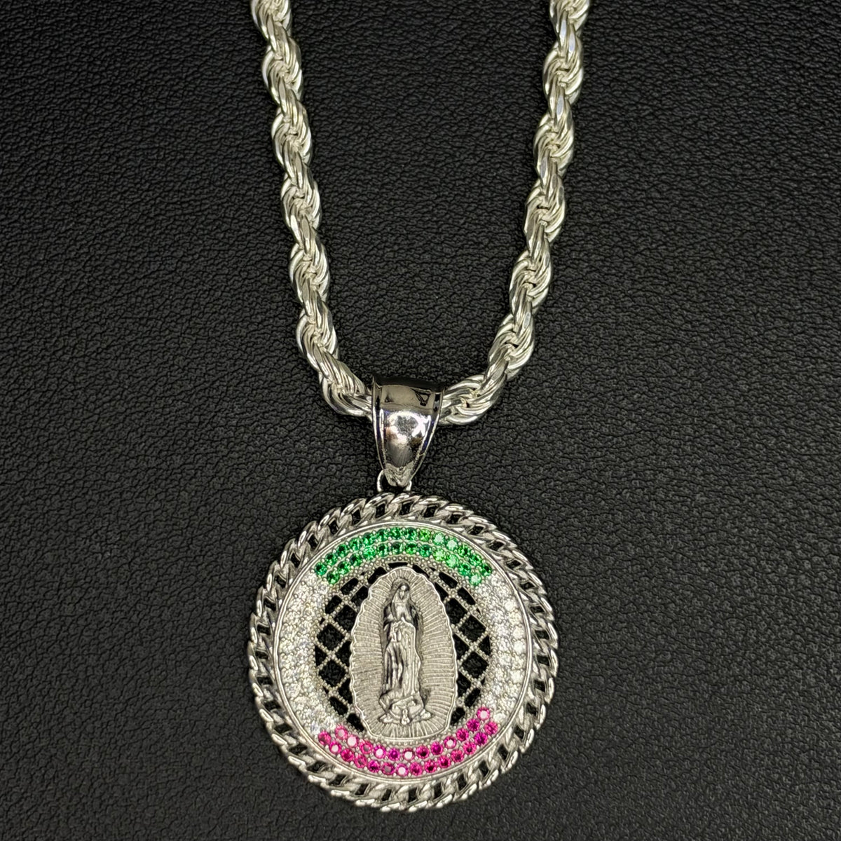 Iced out virgin Mary