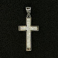 Moissanite Slim Cross Pendant