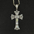 Iced Cross Baguette #2 pendant