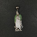 Iced Virgin Mary Pendant