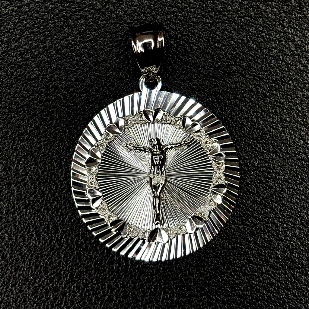 Diamond cut crucifix Pendant