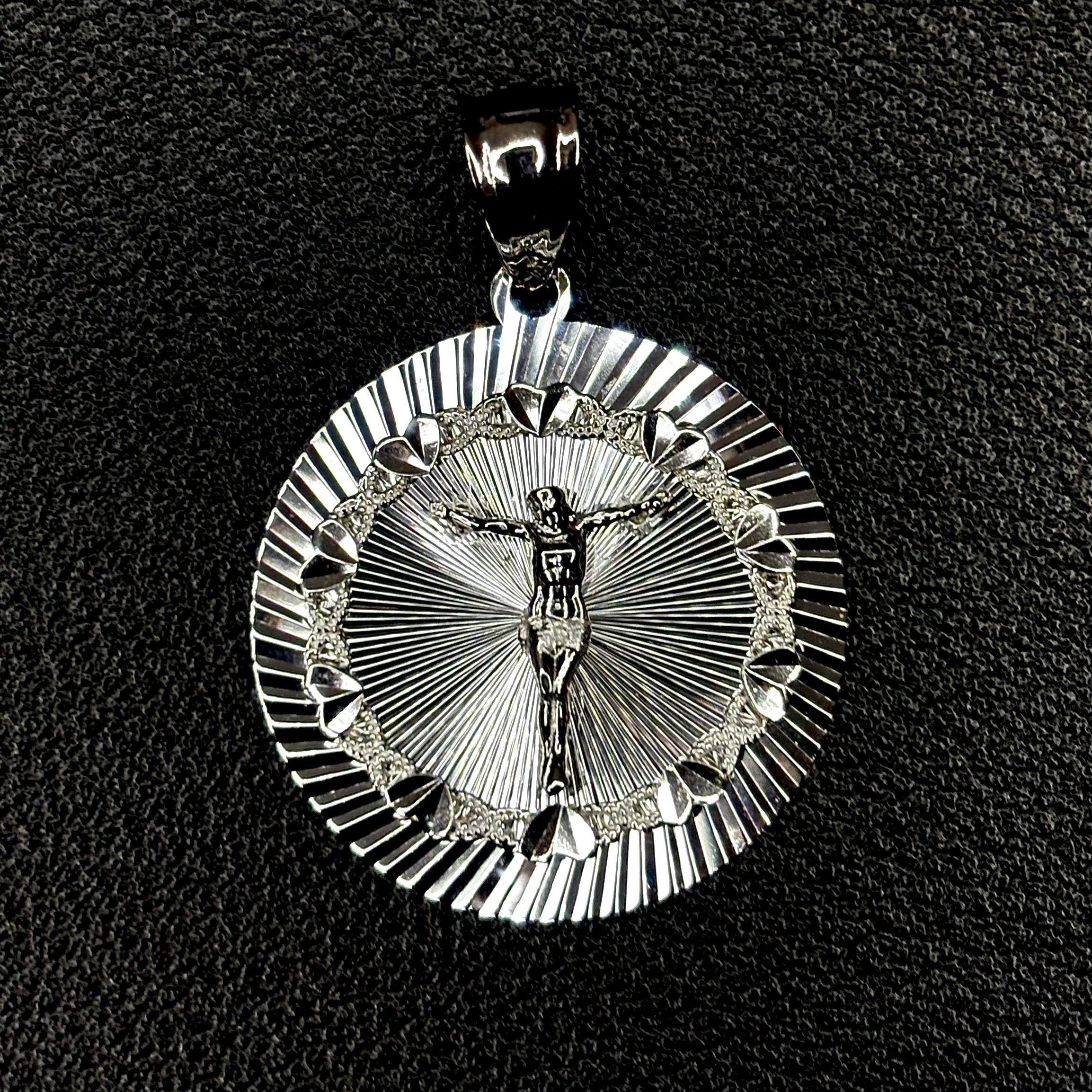 Diamond cut crucifix Pendant