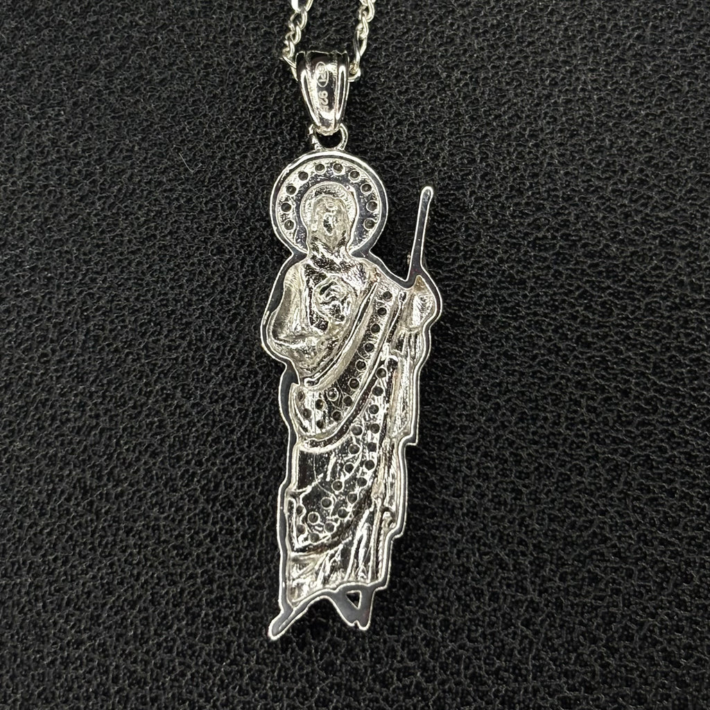 Iced Small St Jude Pendant