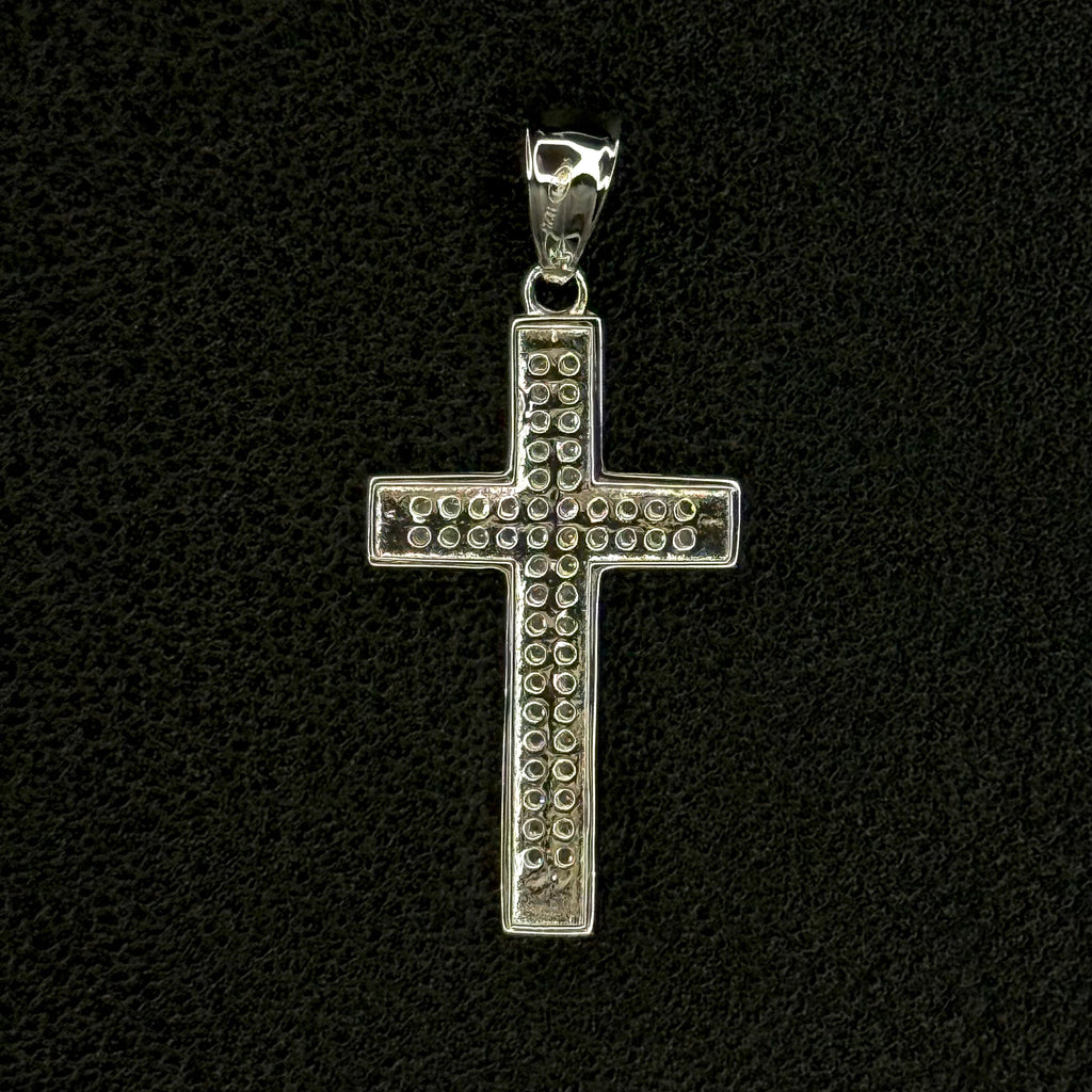 Moissanite Slim Cross Pendant