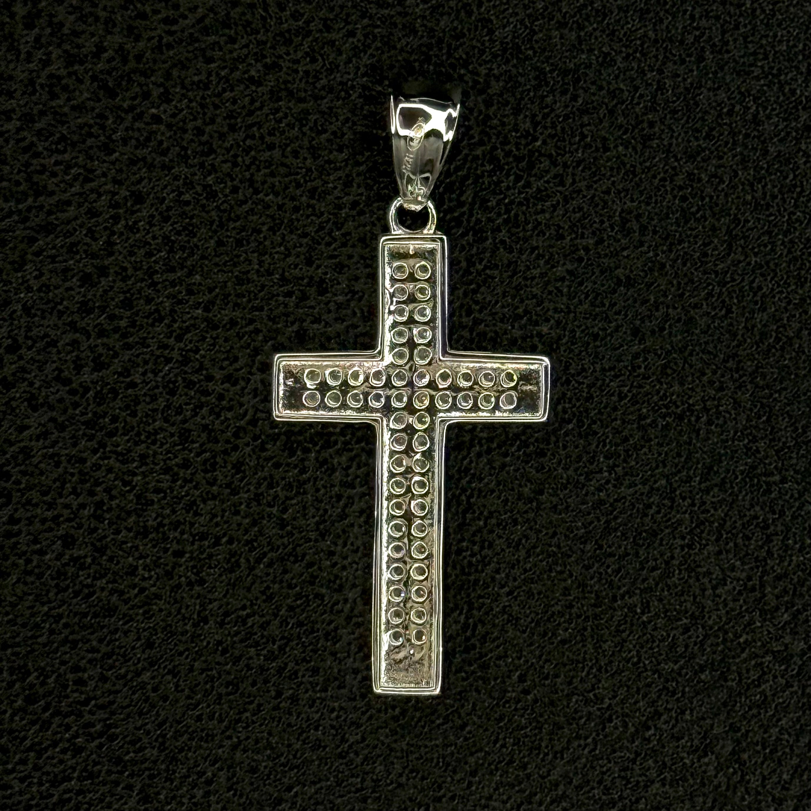 Moissanite Slim Cross Pendant