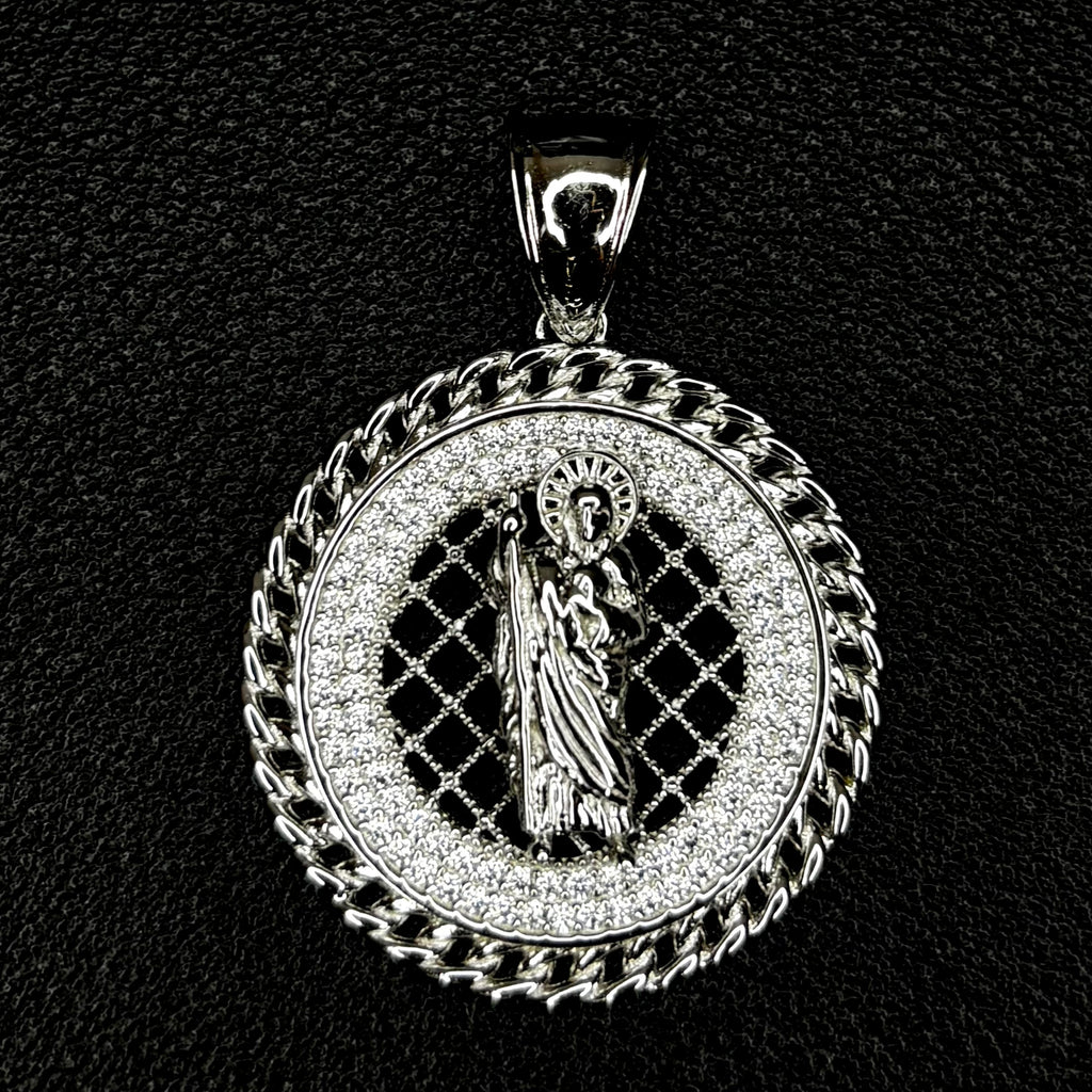 Iced Encrusted St Jude Pendant