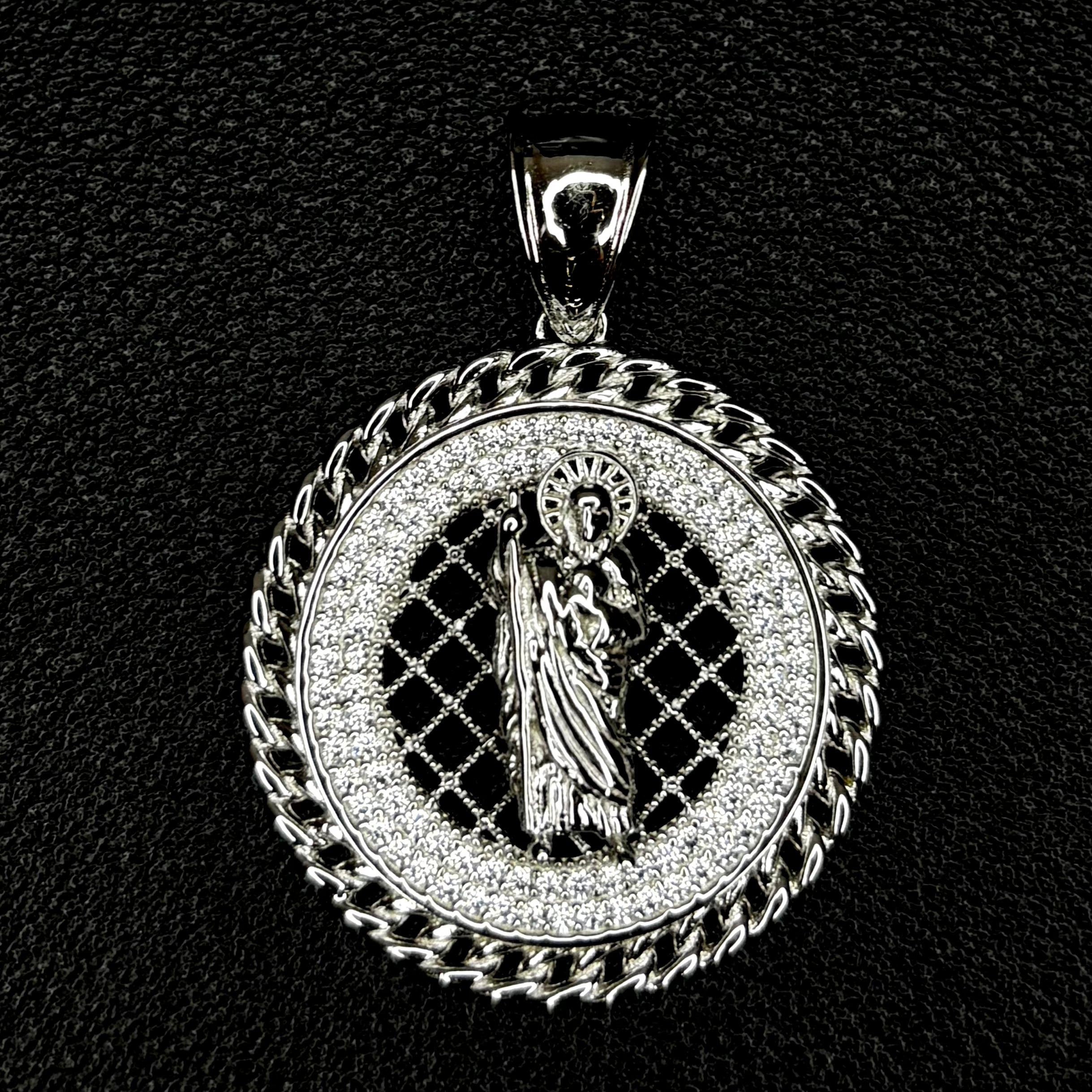 Iced Encrusted St Jude Pendant