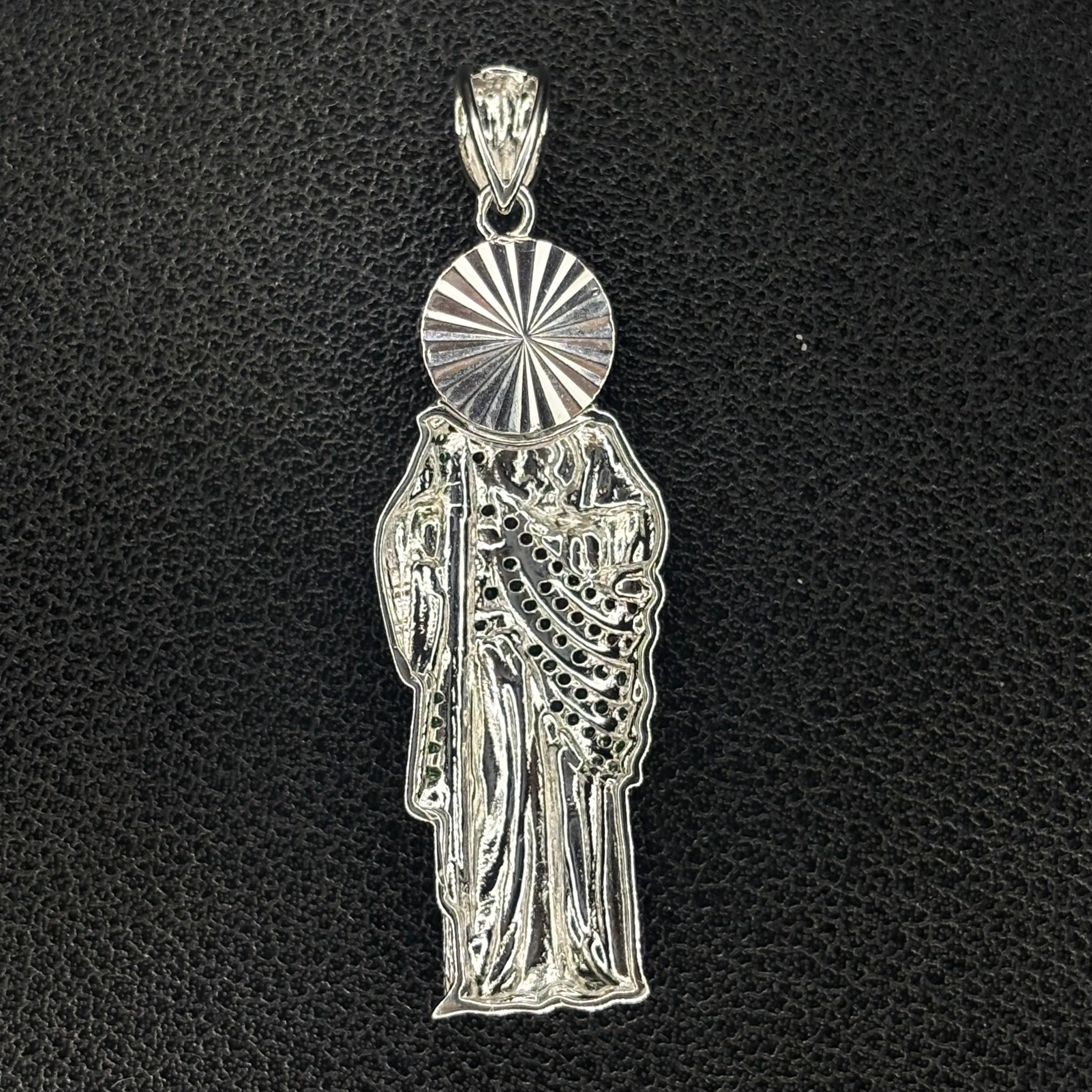 Iced colored St jude Pendant