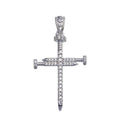 Nail Cross Moissanite Pendant