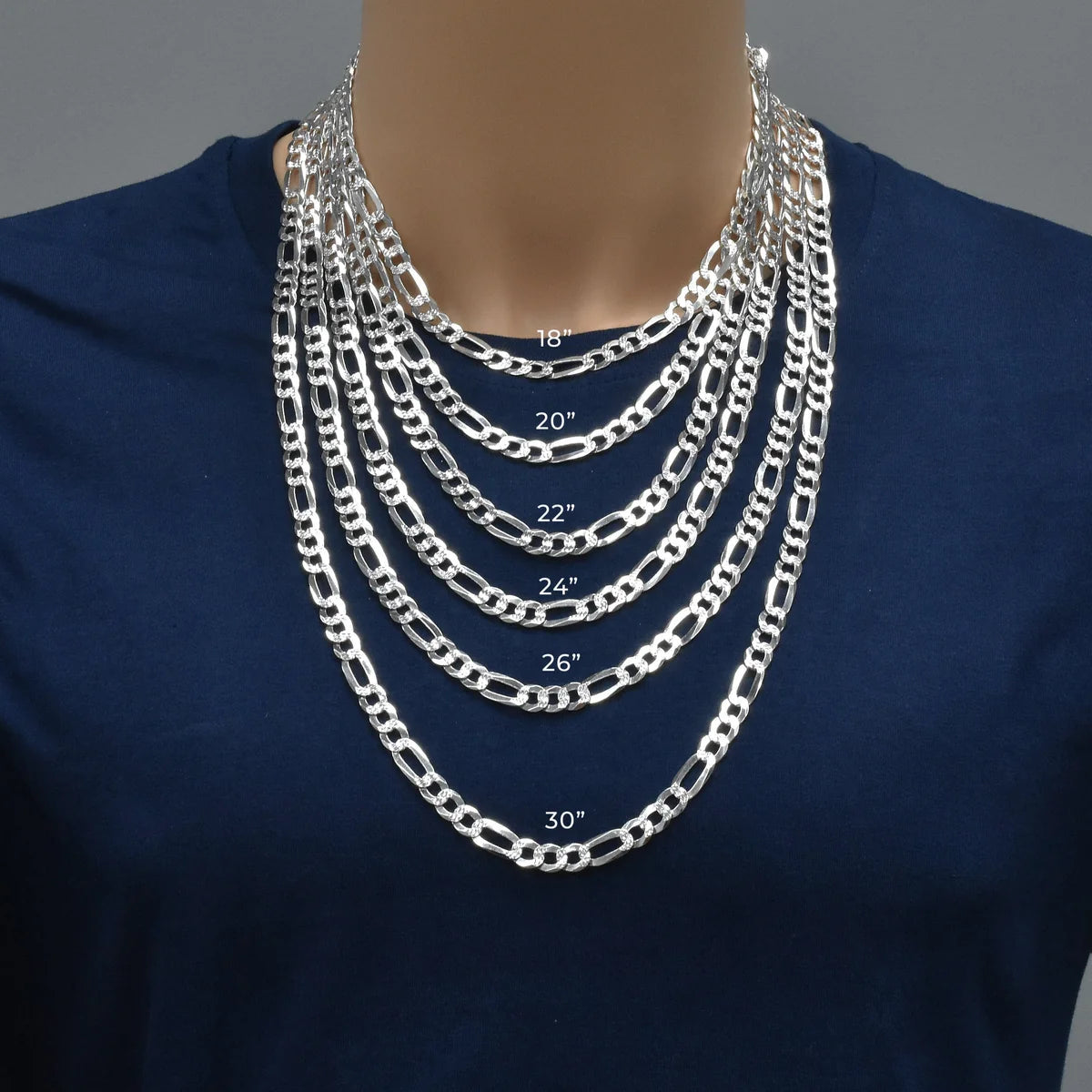 3.9 Diamond cut fígaro chain