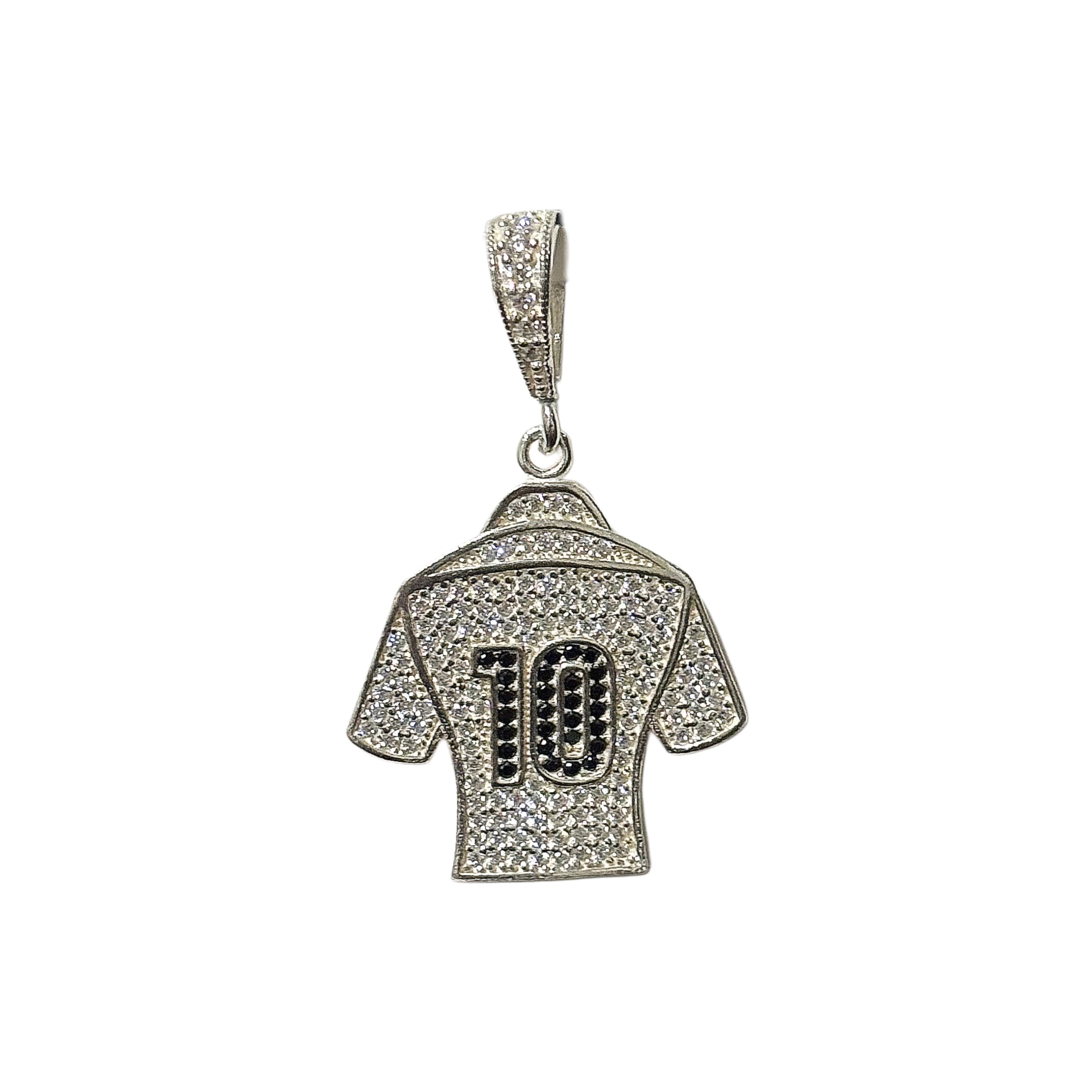 #10 Soccer Jersey Iced Pendant