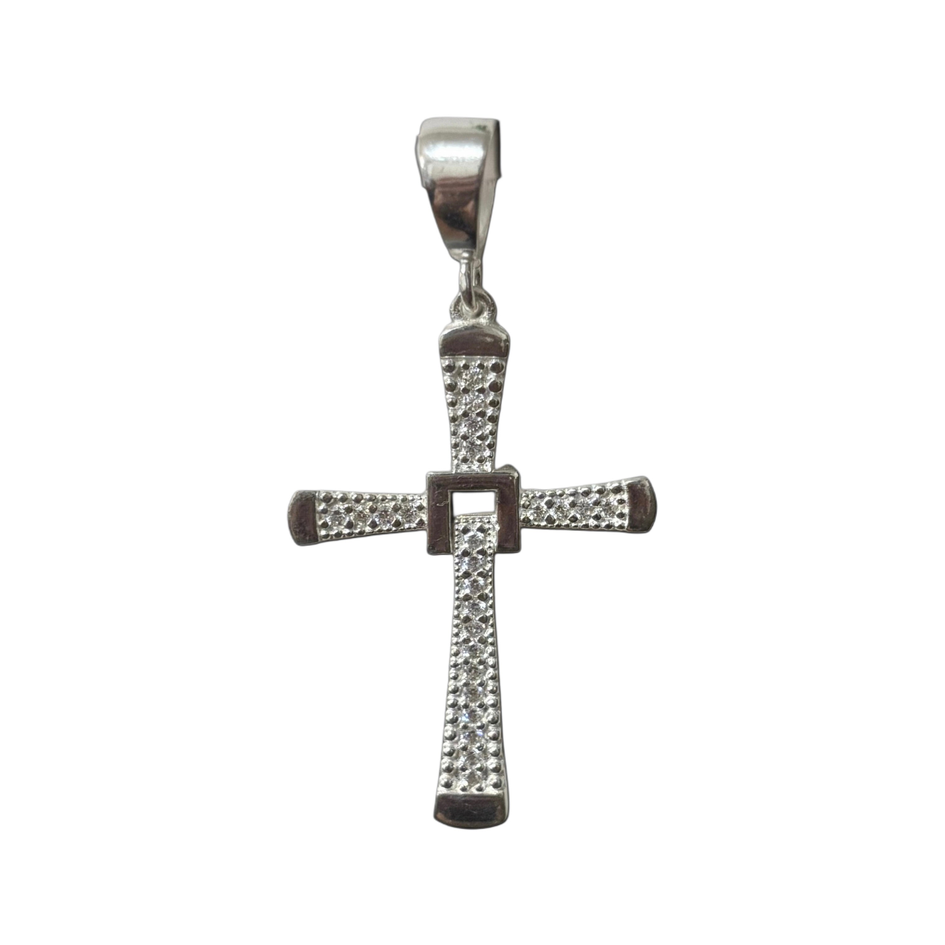 "Toretto's" Iced Cross pendant
